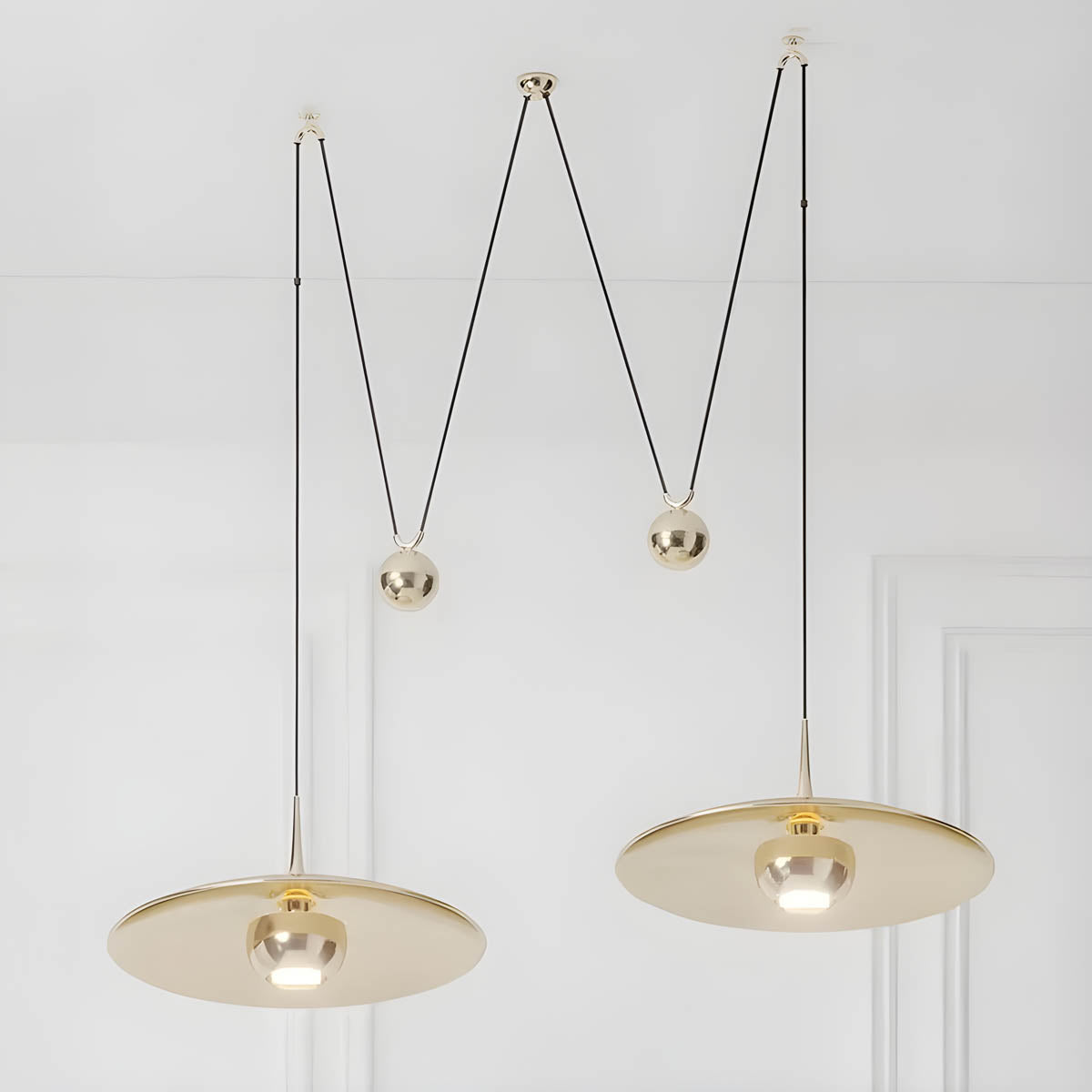 Elmwood Form Iron Pendant Light — gallery image 6