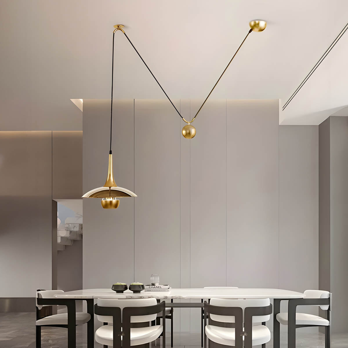 Elmwood Form Iron Pendant Light — gallery image 10