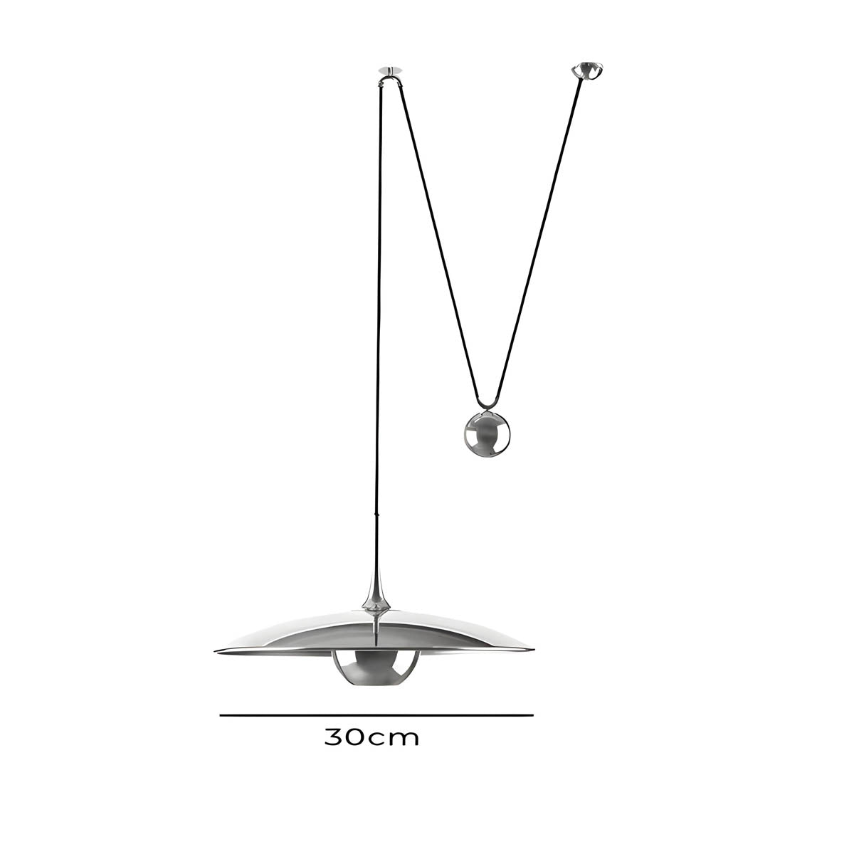 Elmwood Form Iron Pendant Light — gallery image 16