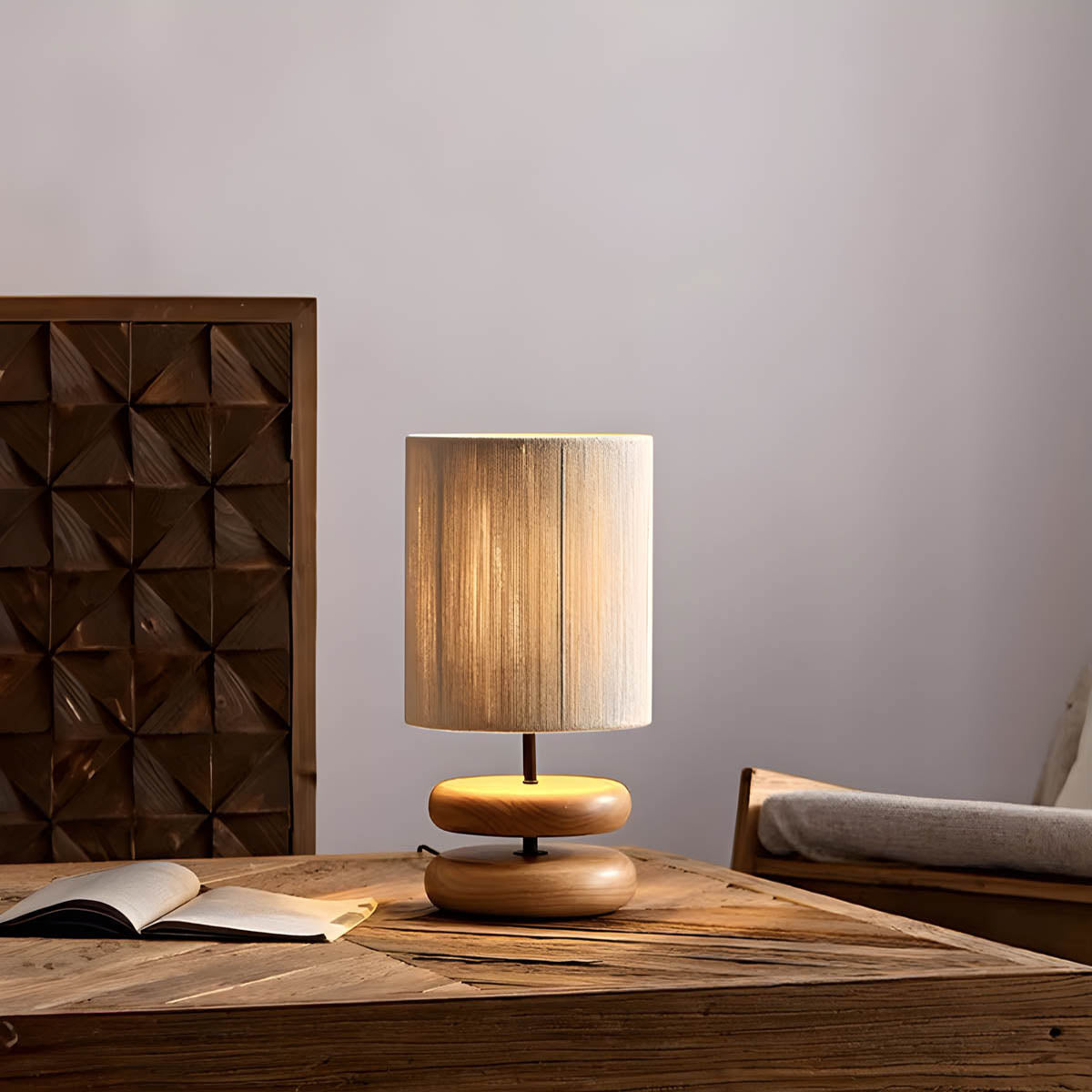 Beechwood Form Wood Table Lamp — gallery image 2
