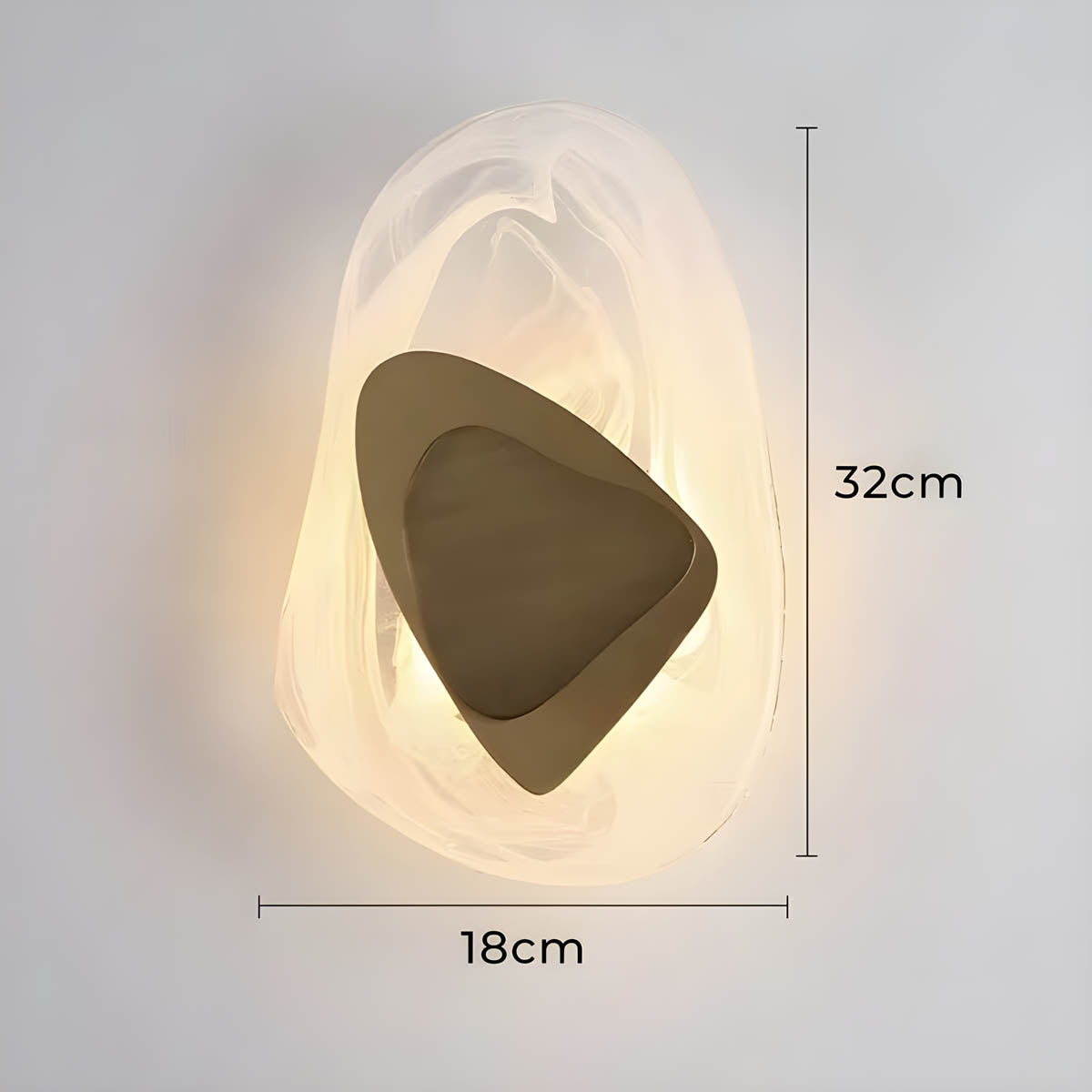 Bayberry Form Acrylic Wall Sconce — gallery image 21