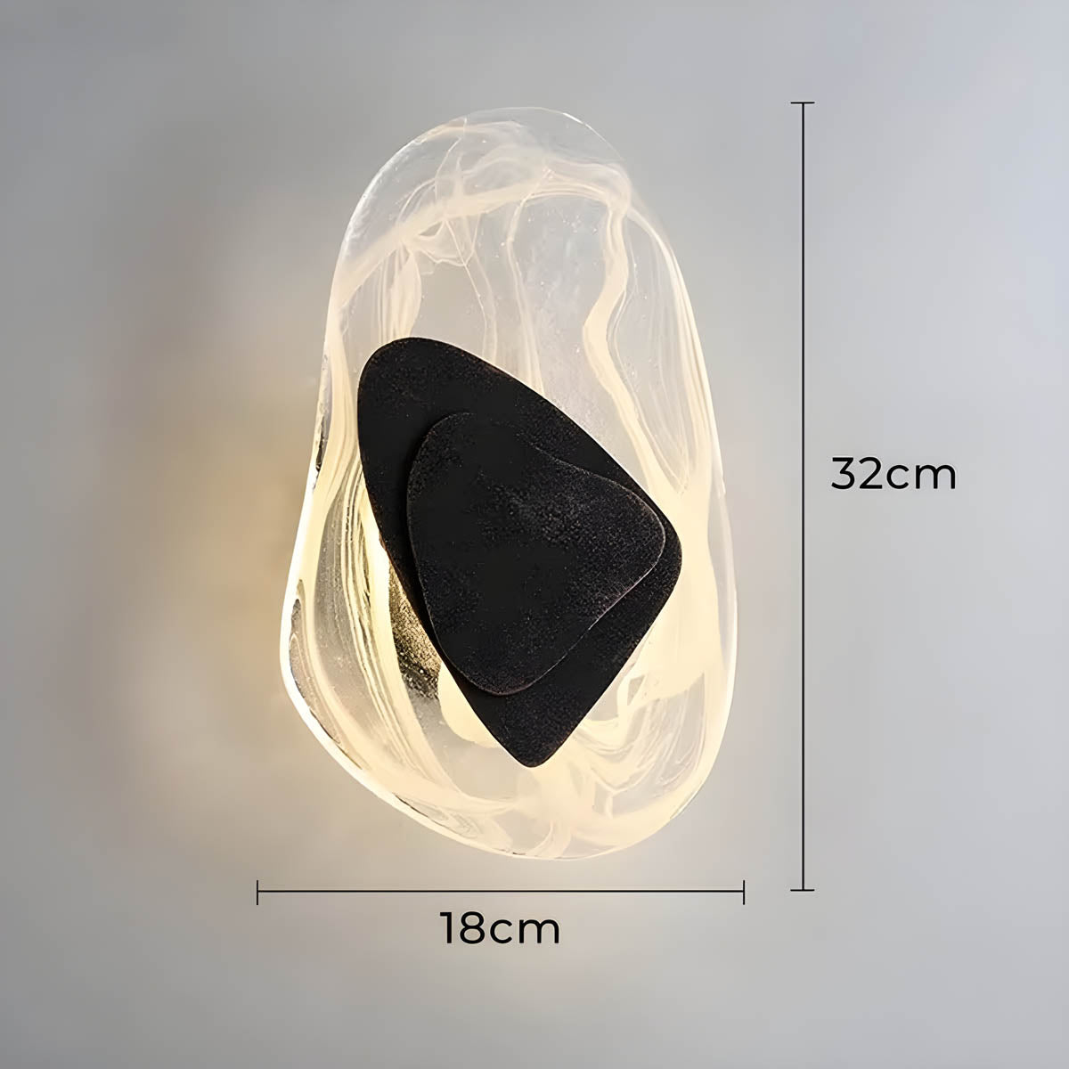 Bayberry Form Acrylic Wall Sconce — gallery image 20