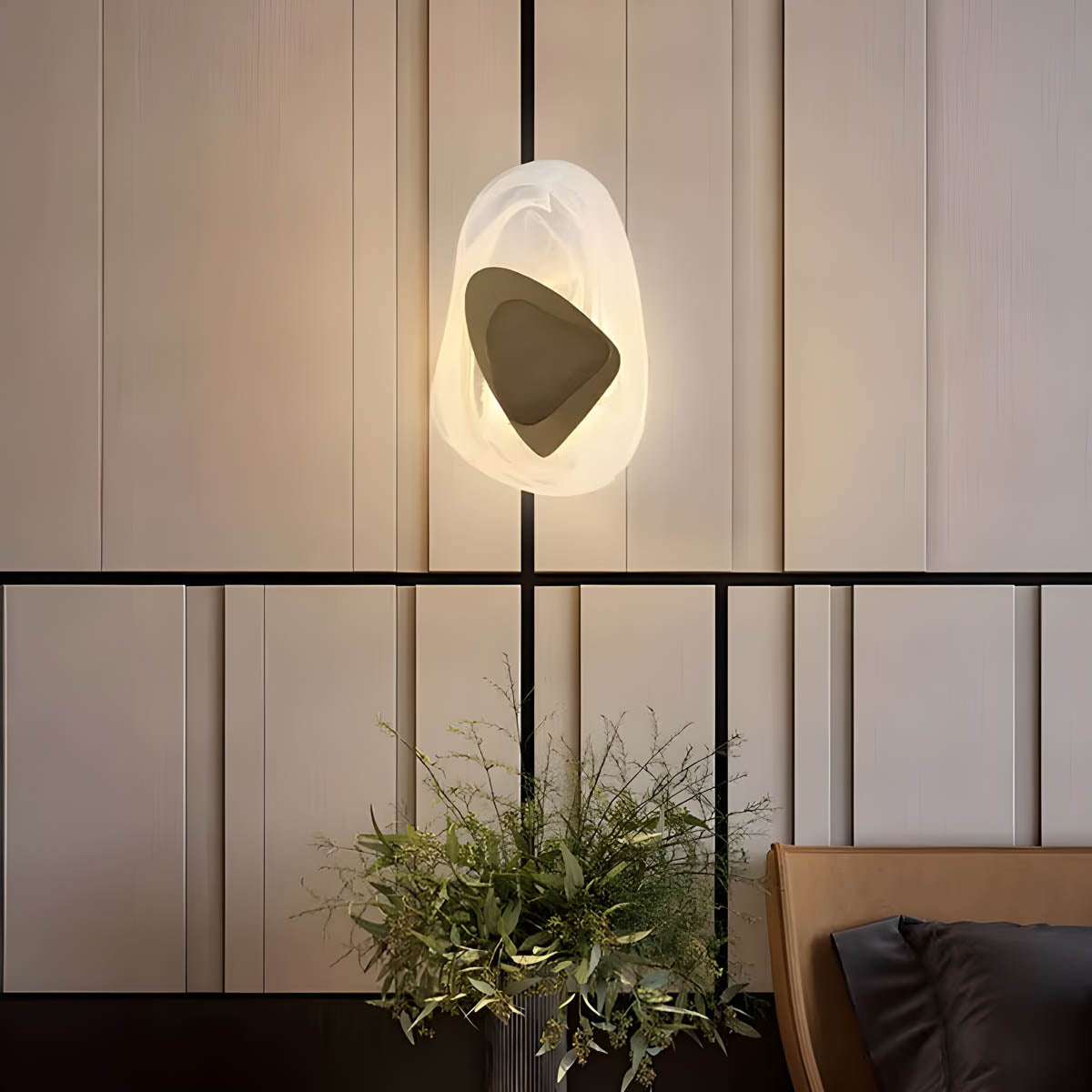 Bayberry Form Acrylic Wall Sconce — gallery image 4