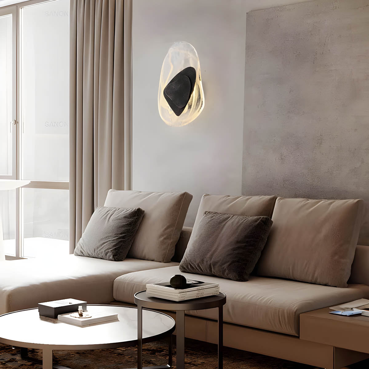 Bayberry Form Acrylic Wall Sconce — gallery image 9