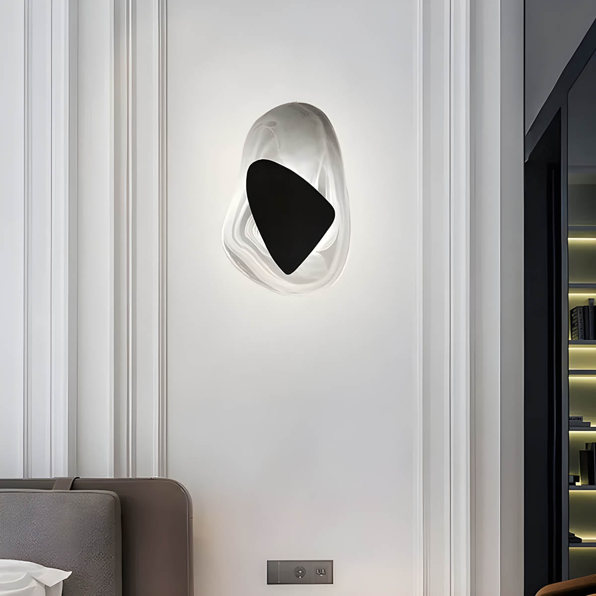 Bayberry Form Acrylic Wall Sconce — gallery image 14