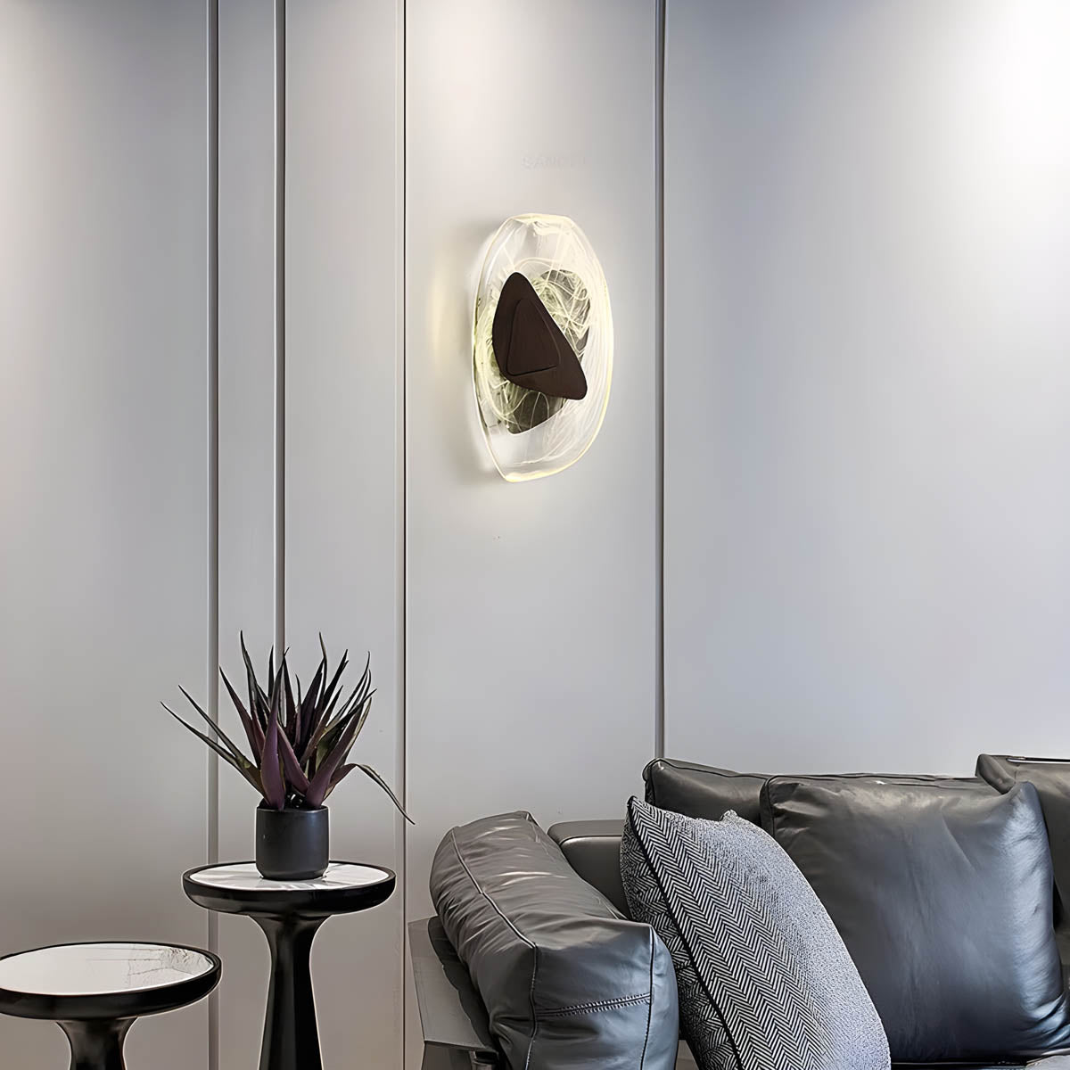 Bayberry Form Acrylic Wall Sconce — gallery image 5