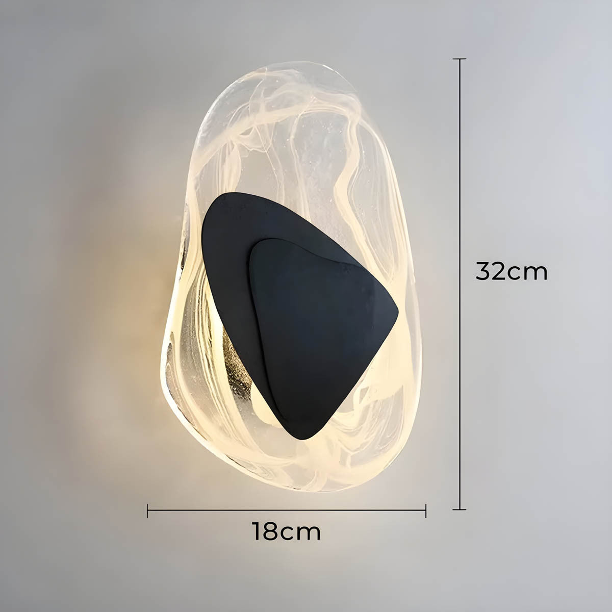 Bayberry Form Acrylic Wall Sconce — gallery image 22