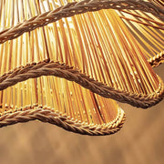 Laurelwood Form Rattan Chandelier — gallery image 6
