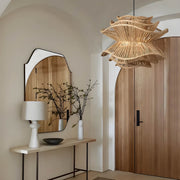 Laurelwood Form Rattan Chandelier — gallery image 5
