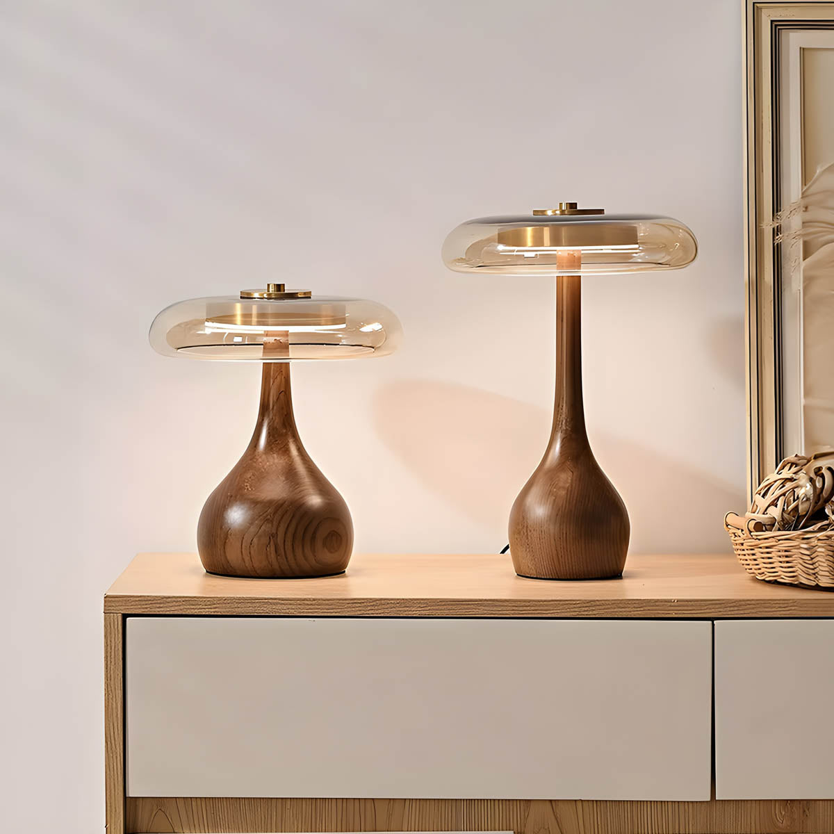Kingsley Form Wood Table Lamp — gallery image 2