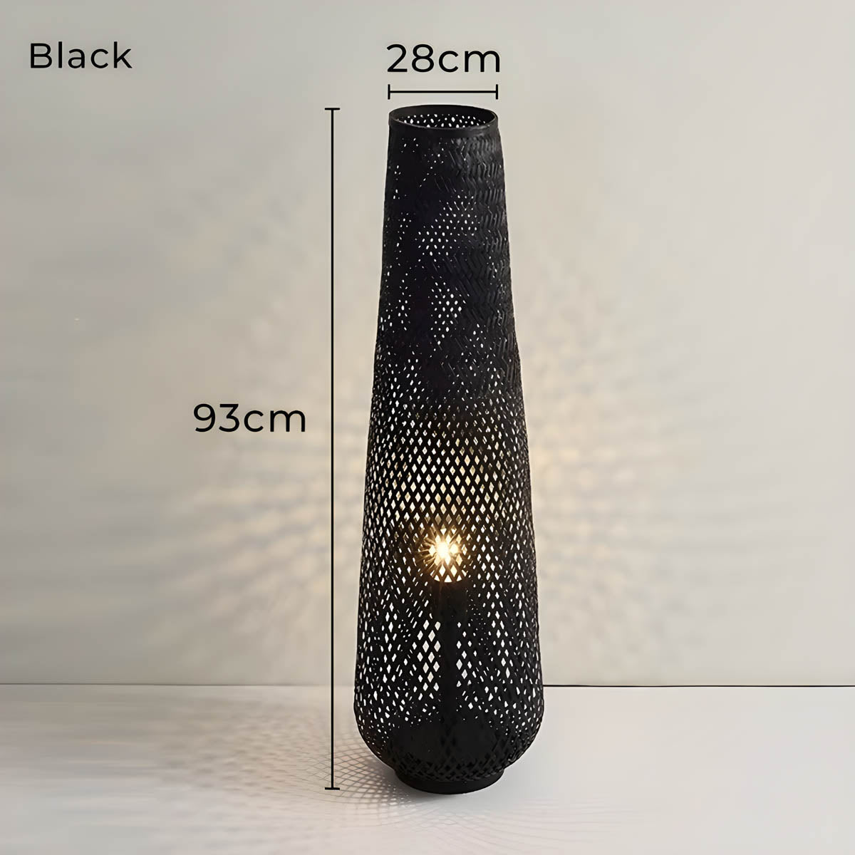 Fielding Form Rattan Floor Lamp — gallery image 14