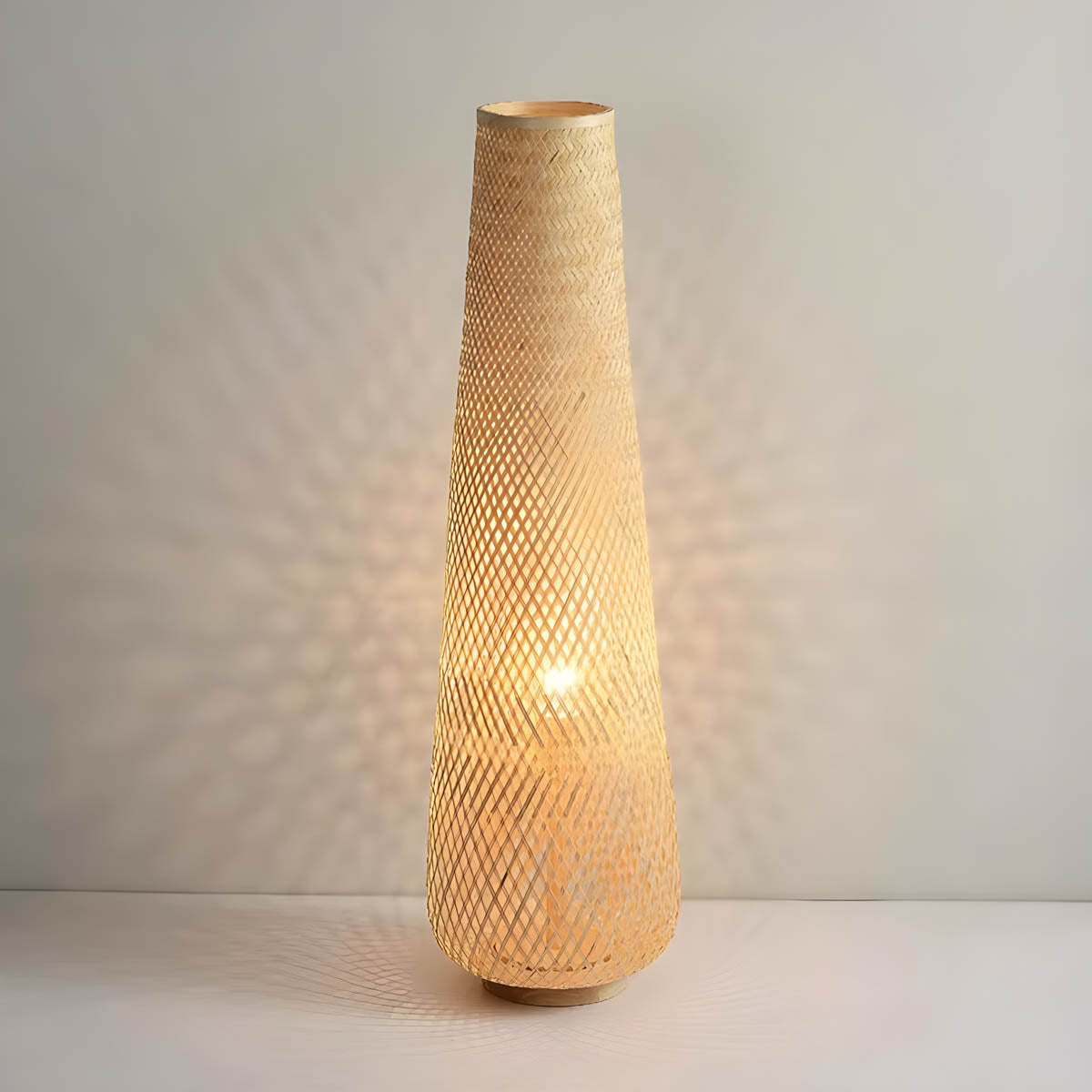 Fielding Form Rattan Floor Lamp — gallery image 8