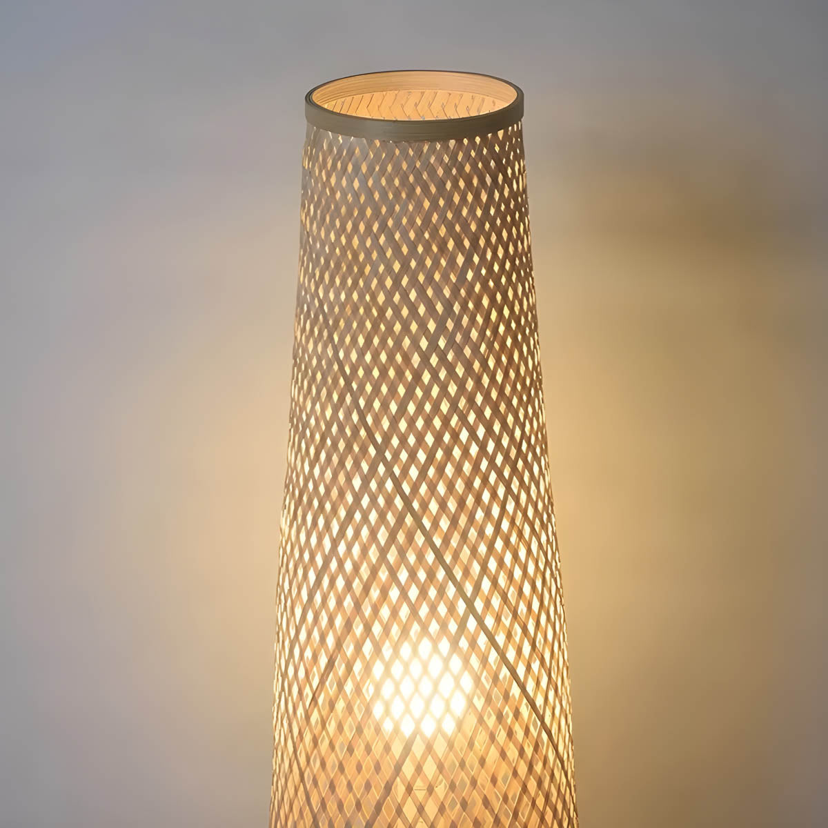 Fielding Form Rattan Floor Lamp — gallery image 11