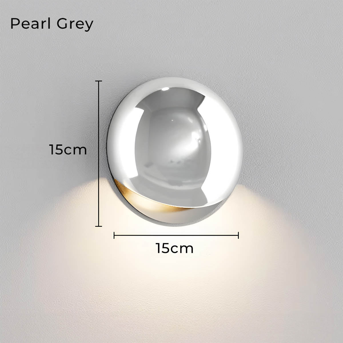 Wildwood Form Aluminum Pebble Wall Sconce — gallery image 13