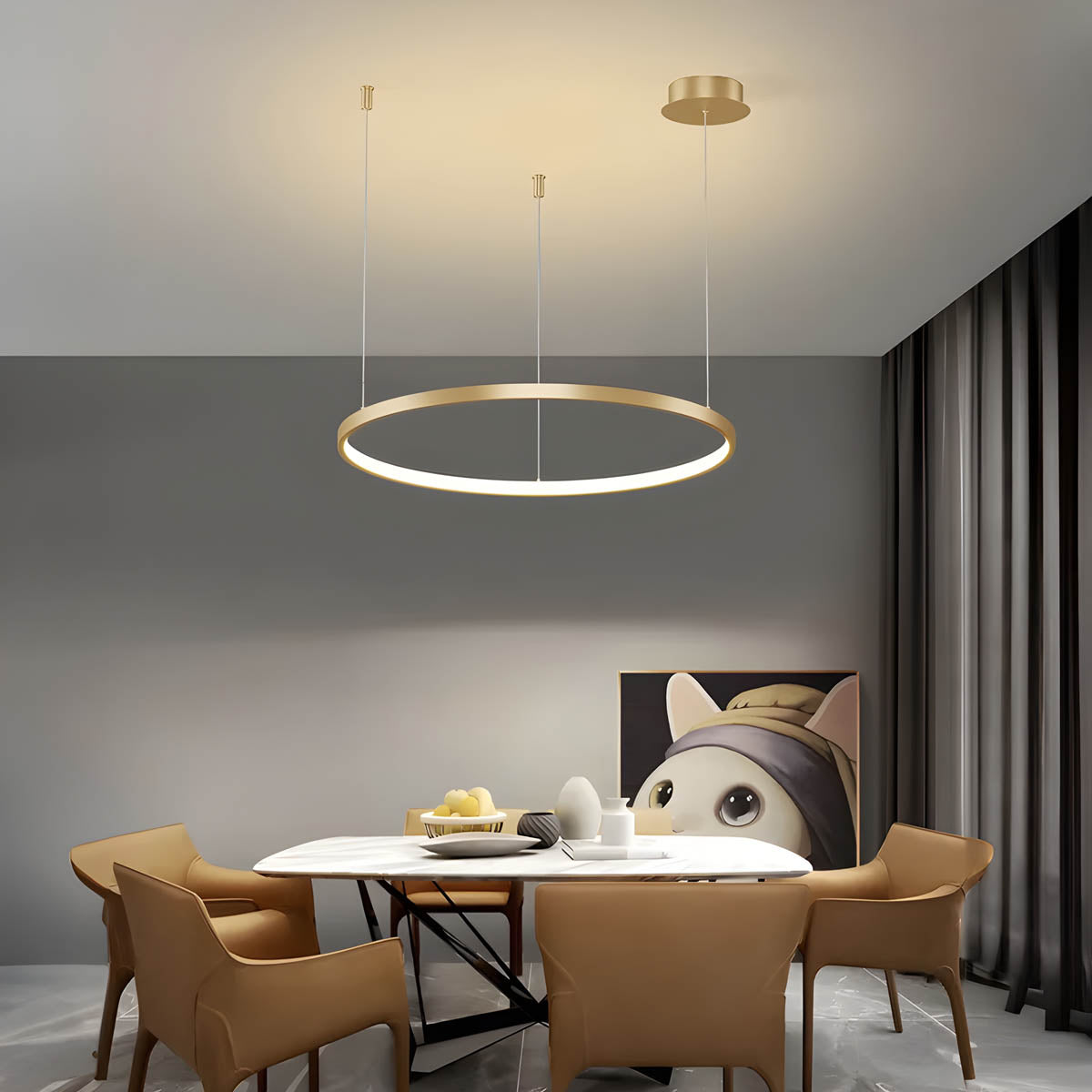 Linden Loop Ring Pendant Light — gallery image 6