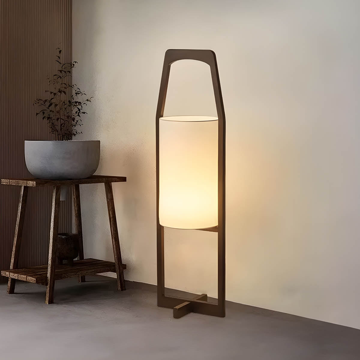 Westcott Form Bamboo Floor Lamp — gallery image 8
