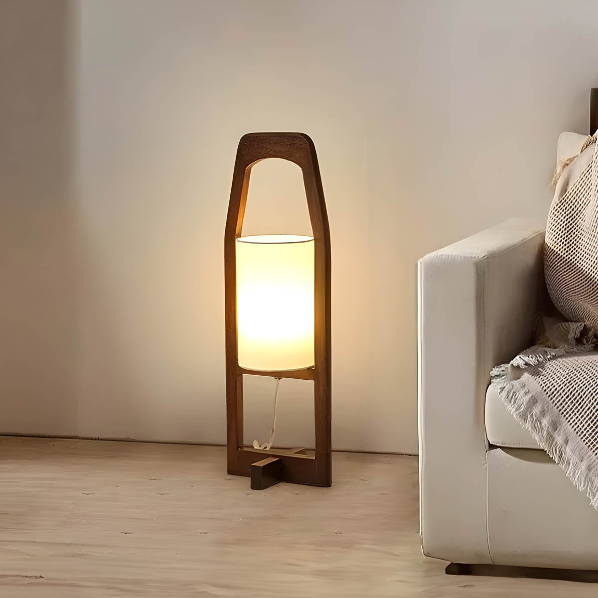 Westcott Form Bamboo Floor Lamp — gallery image 7