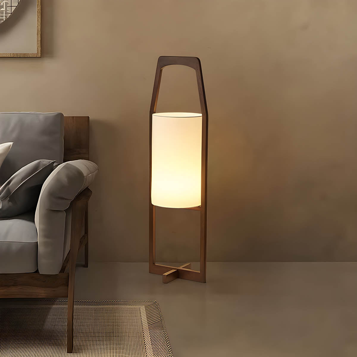 Westcott Form Bamboo Floor Lamp — gallery image 5