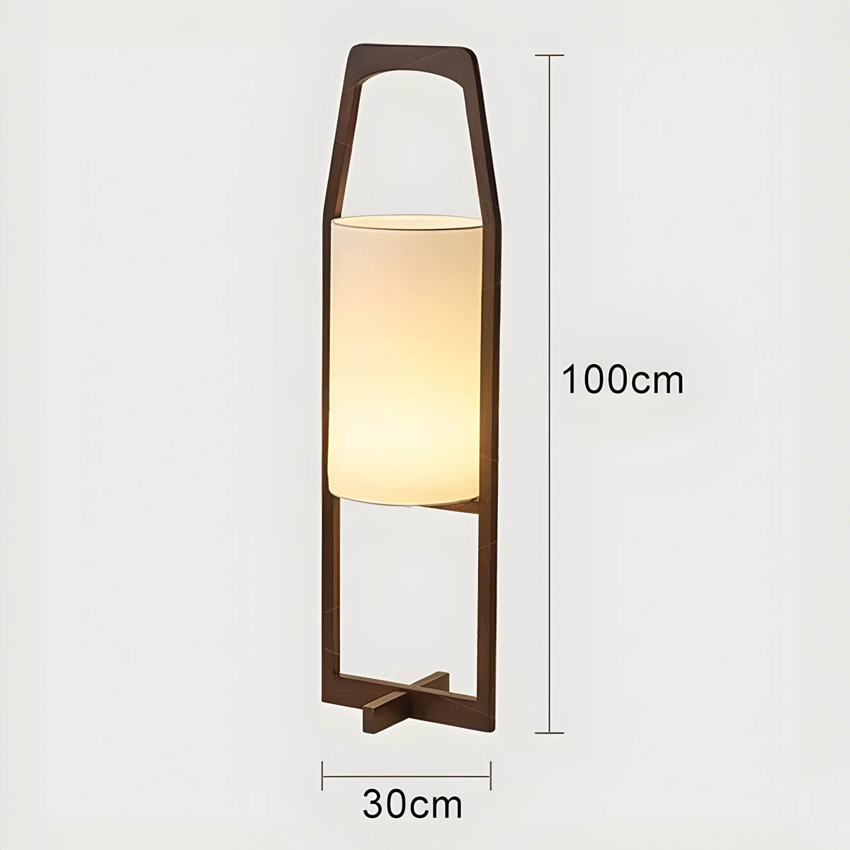 Westcott Form Bamboo Floor Lamp — gallery image 14