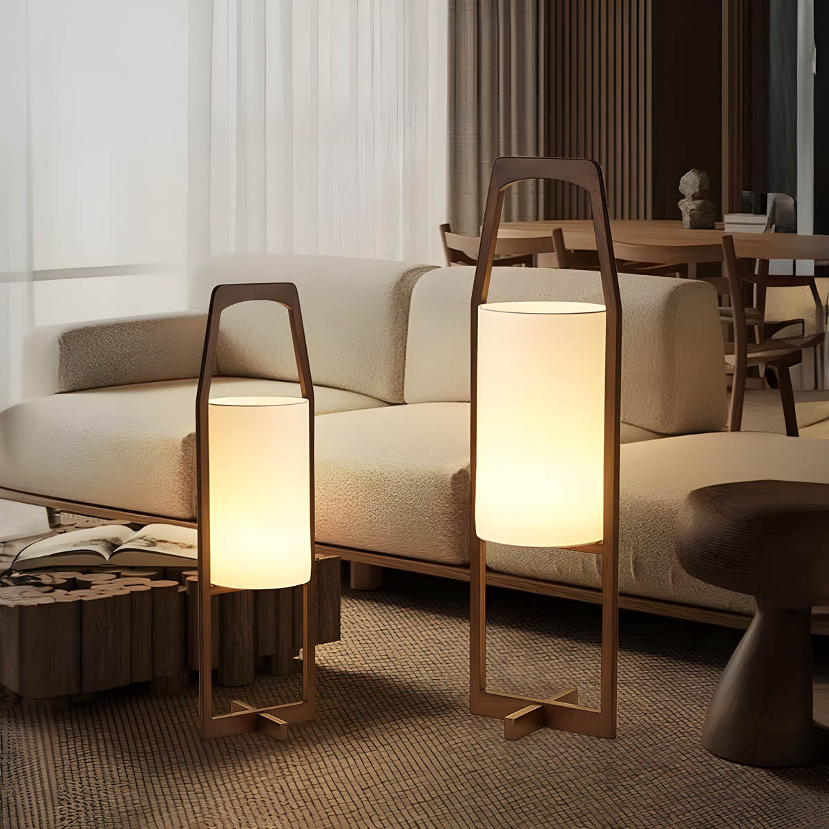 Westcott Form Bamboo Floor Lamp — gallery image 2
