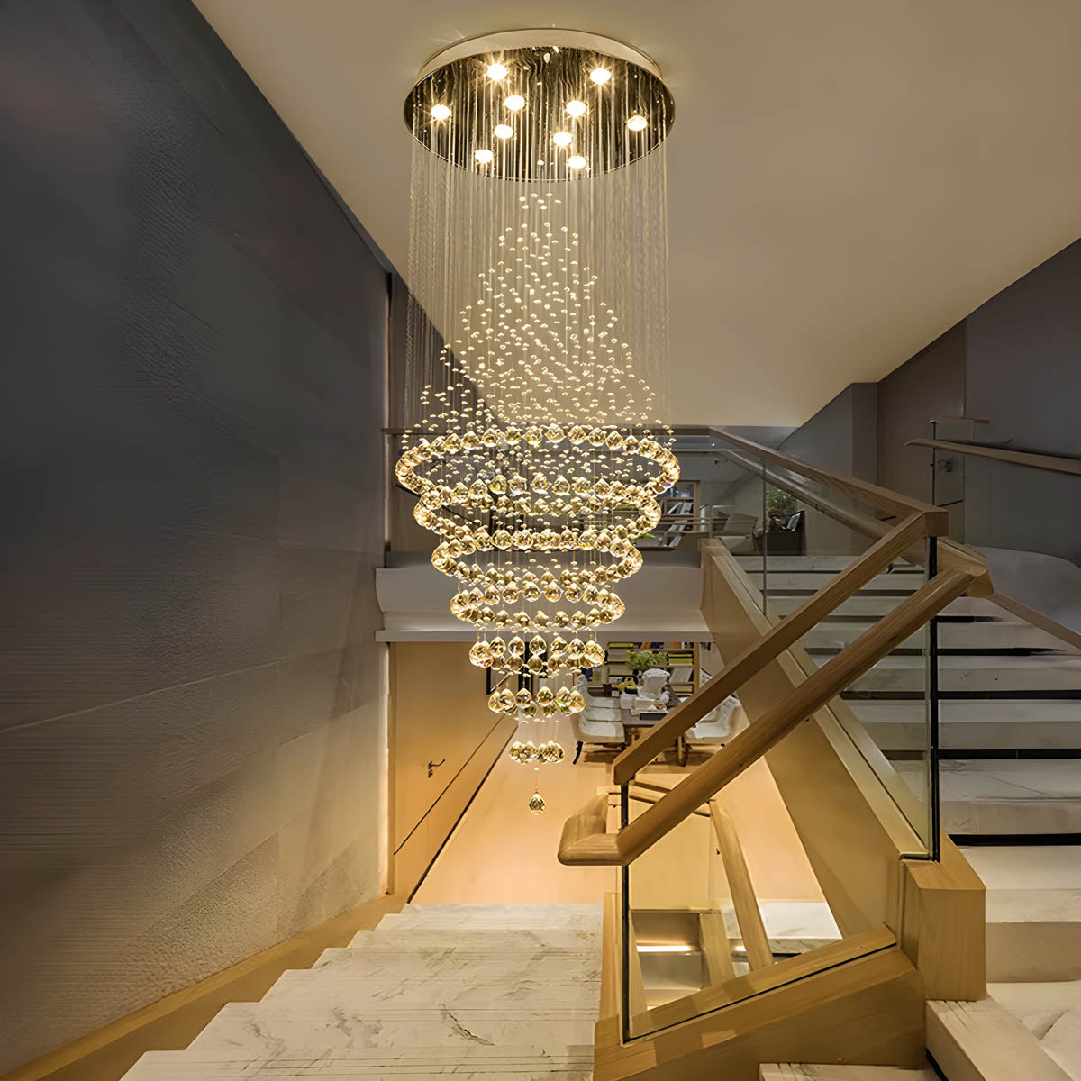 Alderwood Form Crystal Chandelier — gallery image 5