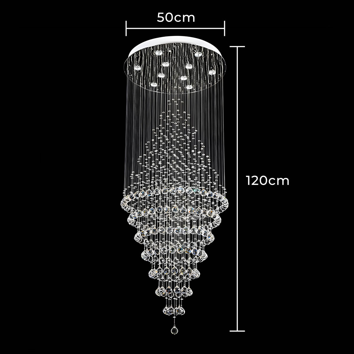 Alderwood Form Crystal Chandelier — gallery image 20