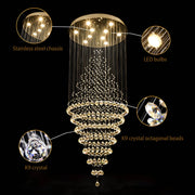 Alderwood Form Crystal Chandelier — gallery image 9