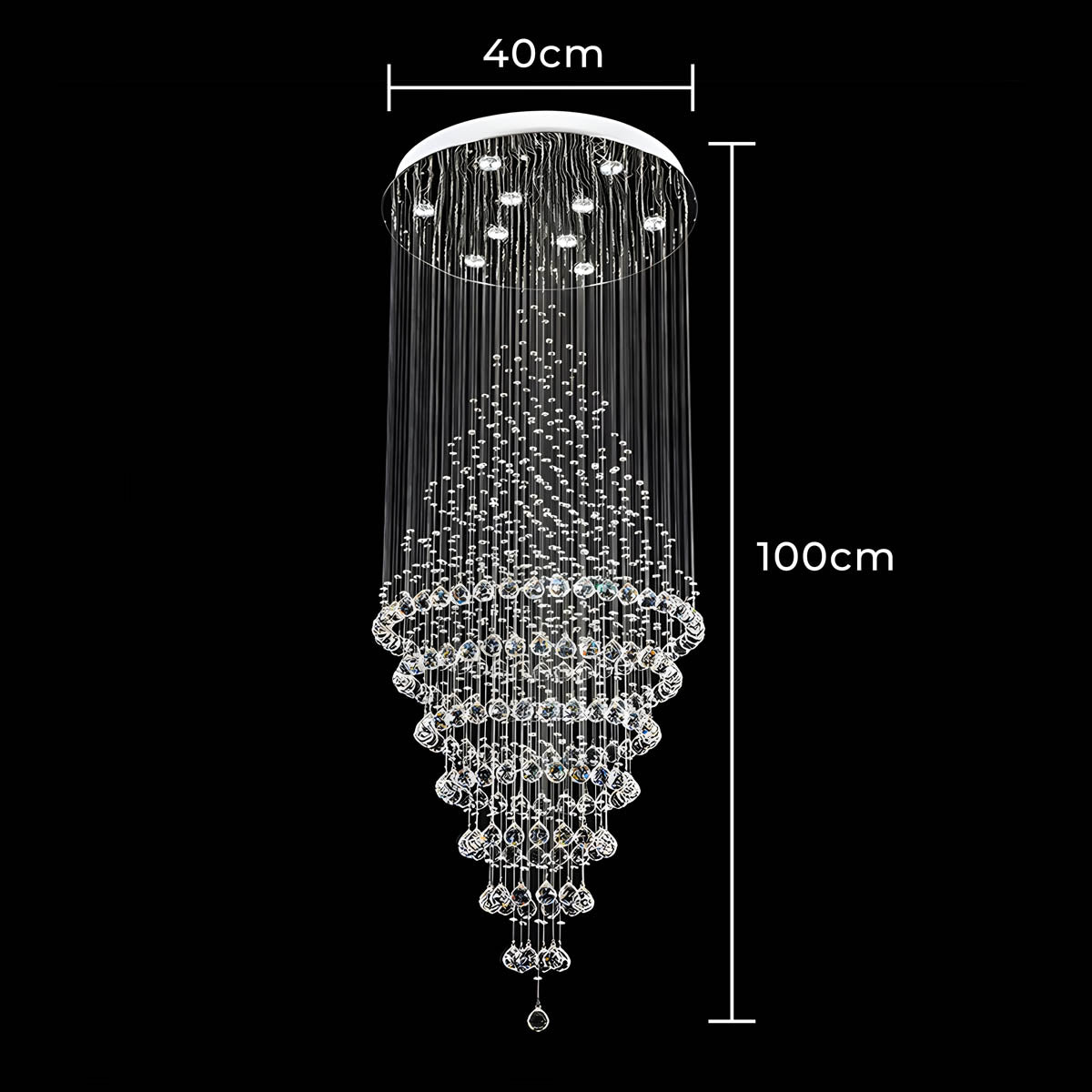 Alderwood Form Crystal Chandelier — gallery image 19