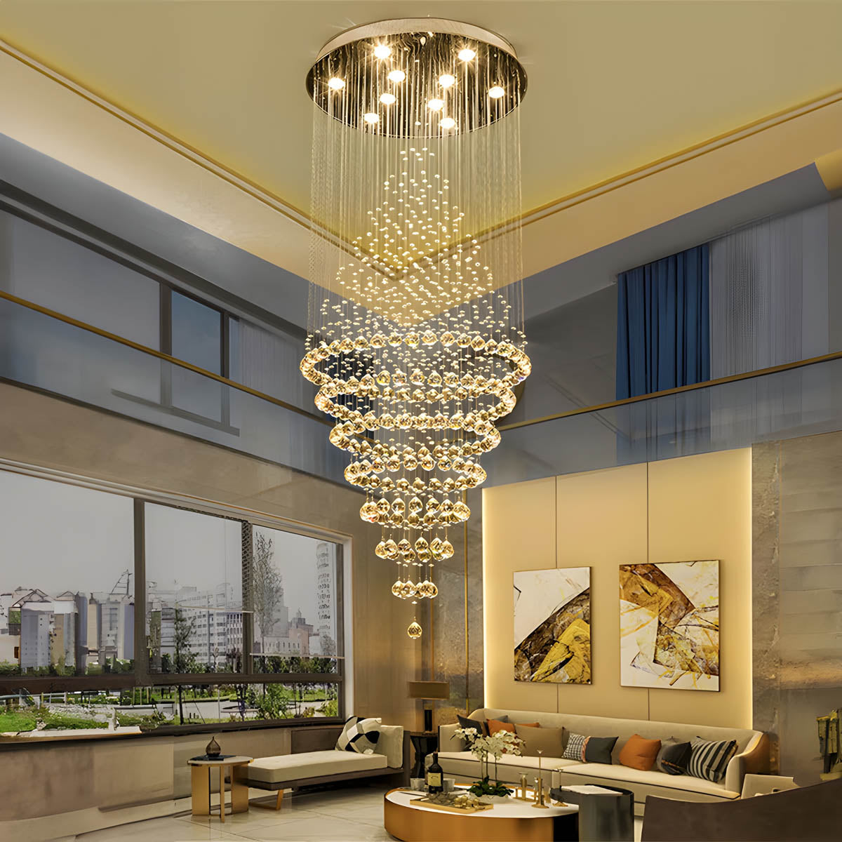 Alderwood Form Crystal Chandelier — gallery image 2