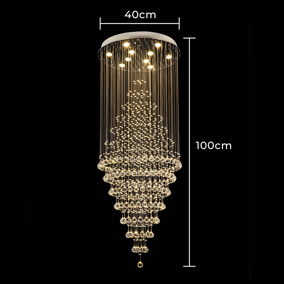 Alderwood Form Crystal Chandelier — gallery image 13