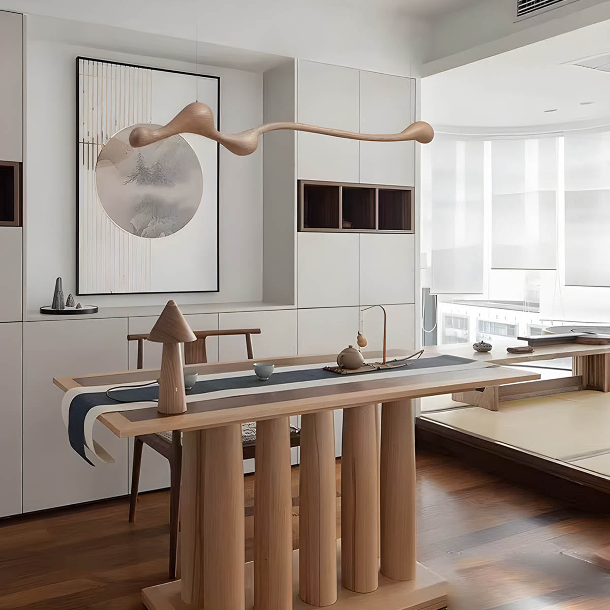 Briarley Form Wood Pendant Light — gallery image 4