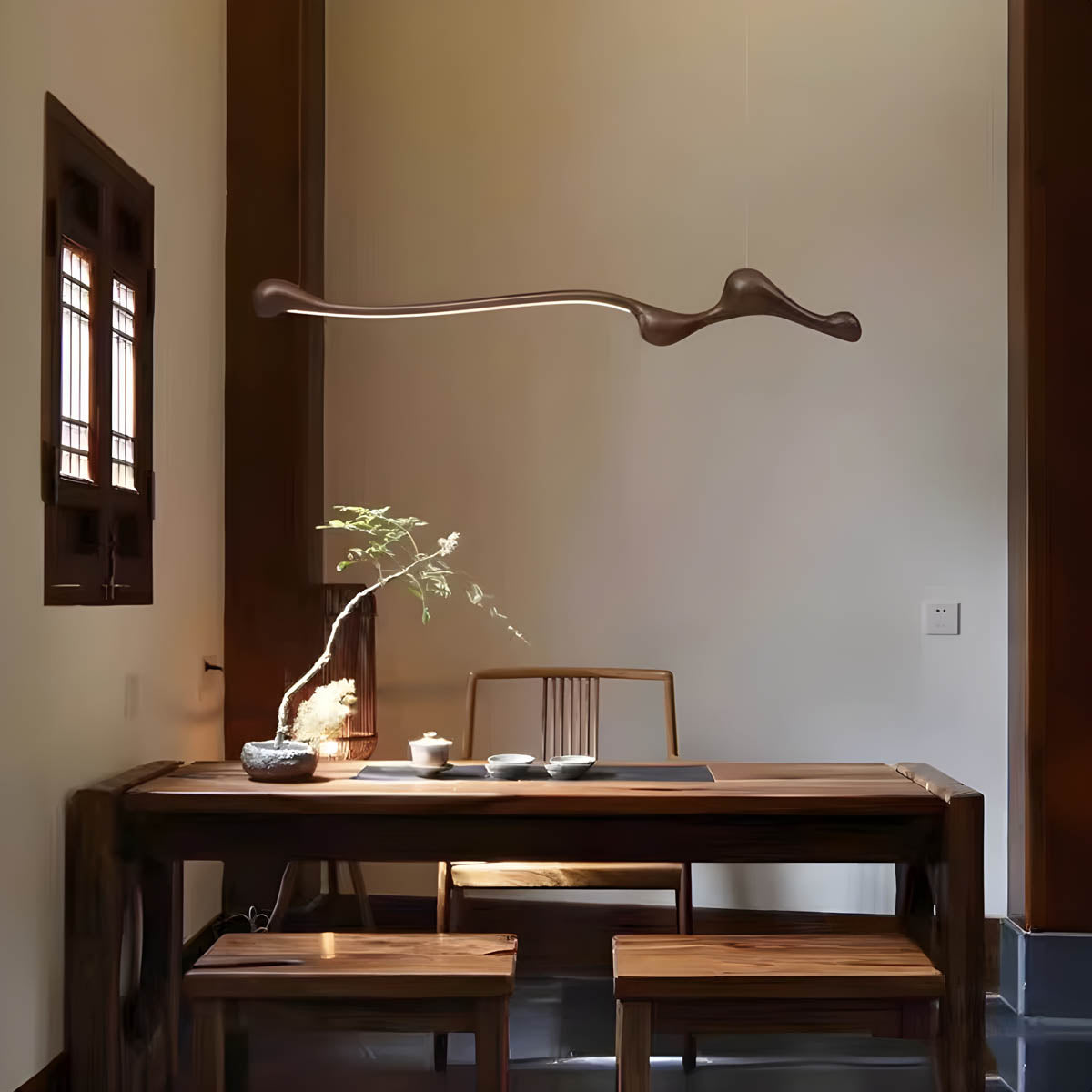 Briarley Form Wood Pendant Light — gallery image 14