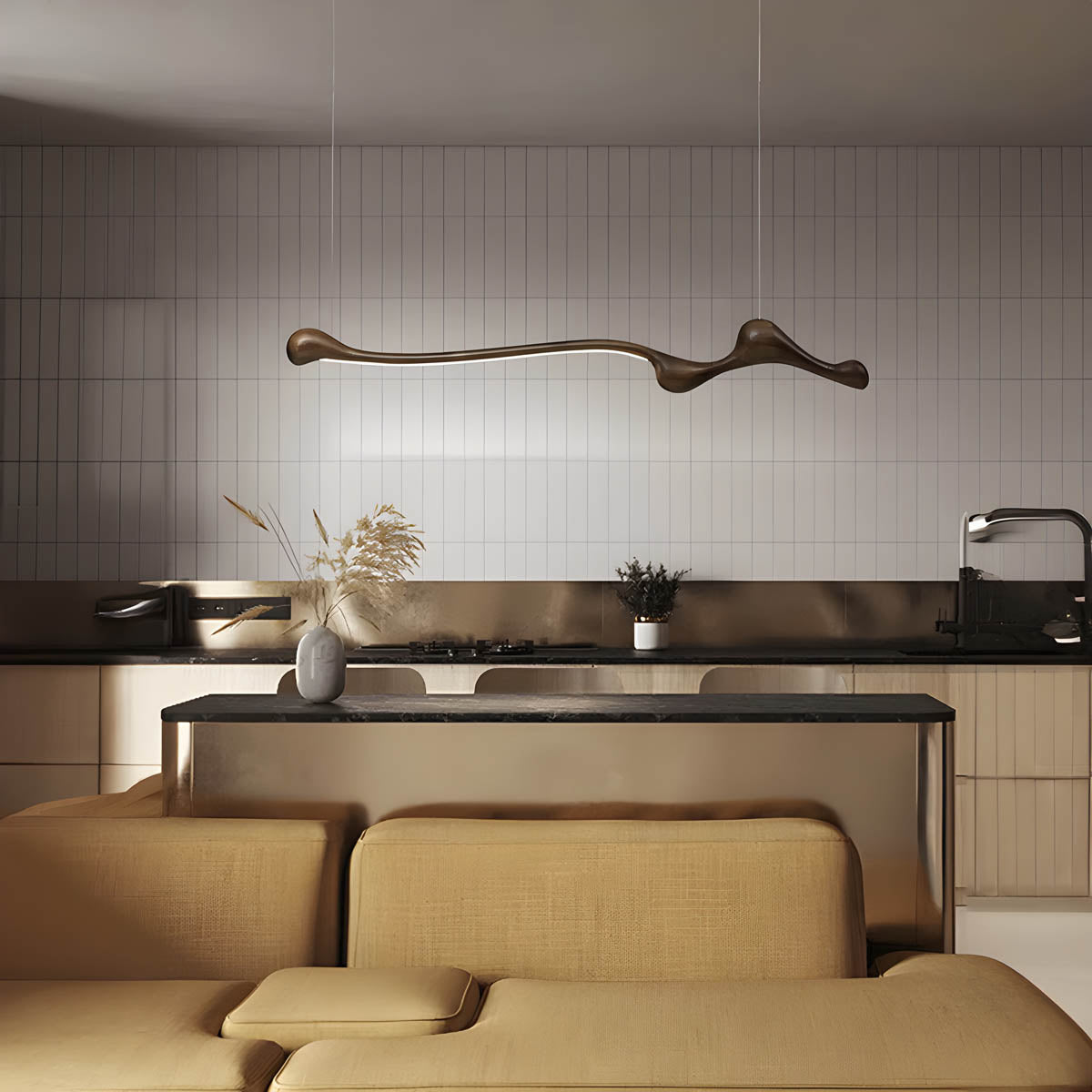 Briarley Form Wood Pendant Light — gallery image 3