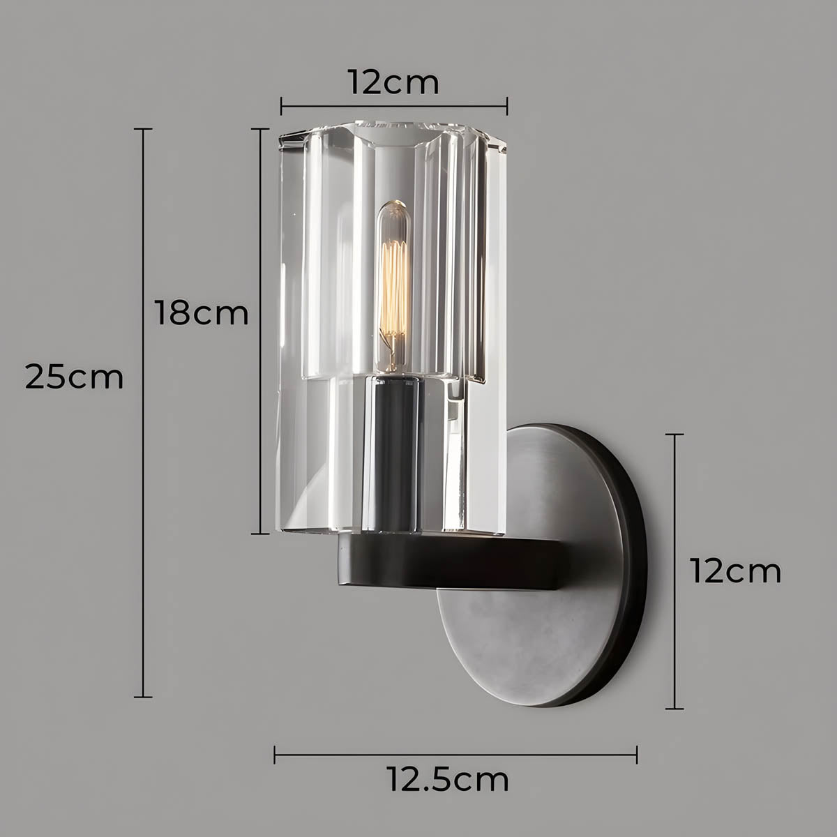 Fernwood Form Crystal Wall Sconce — gallery image 11