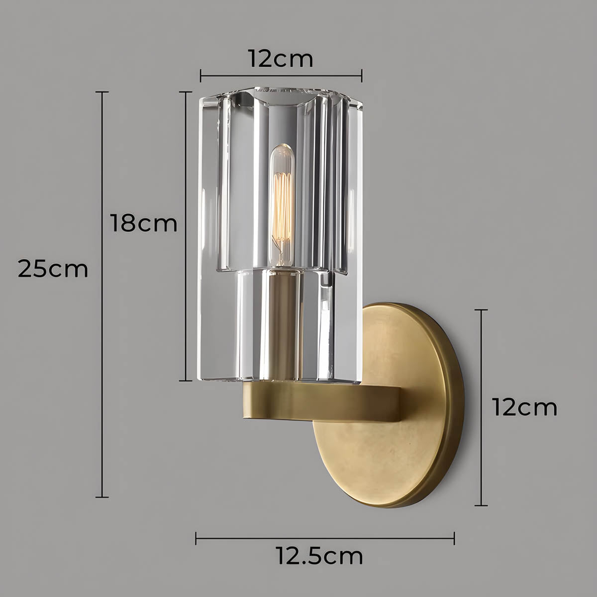 Fernwood Form Crystal Wall Sconce — gallery image 13