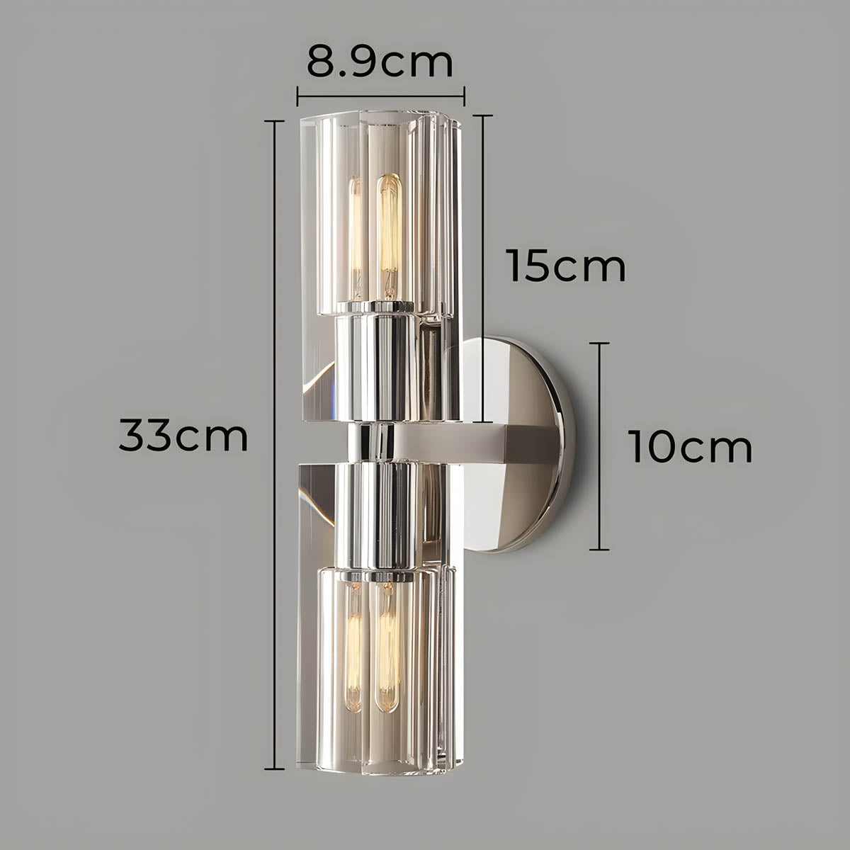 Fernwood Form Crystal Wall Sconce — gallery image 15
