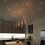 Langford Form Stainless Steel Chandelier — gallery image 6