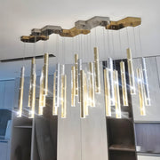 Langford Form Stainless Steel Chandelier — gallery image 9
