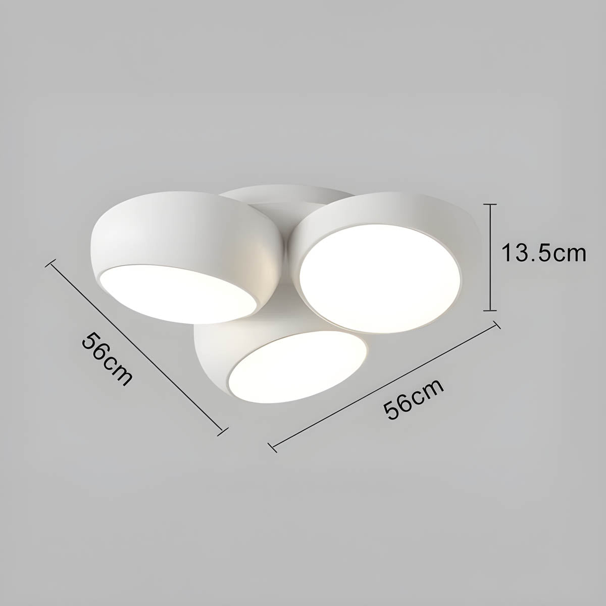 Mossley Form Acrylic Ceiling Light — gallery image 17