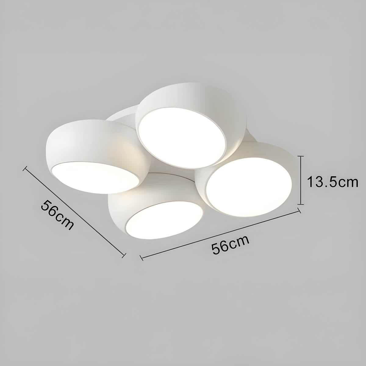 Mossley Form Acrylic Ceiling Light — gallery image 22