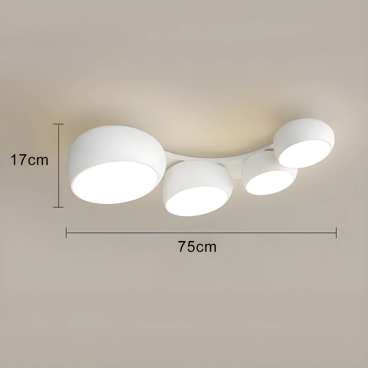 Mossley Form Acrylic Ceiling Light — gallery image 20