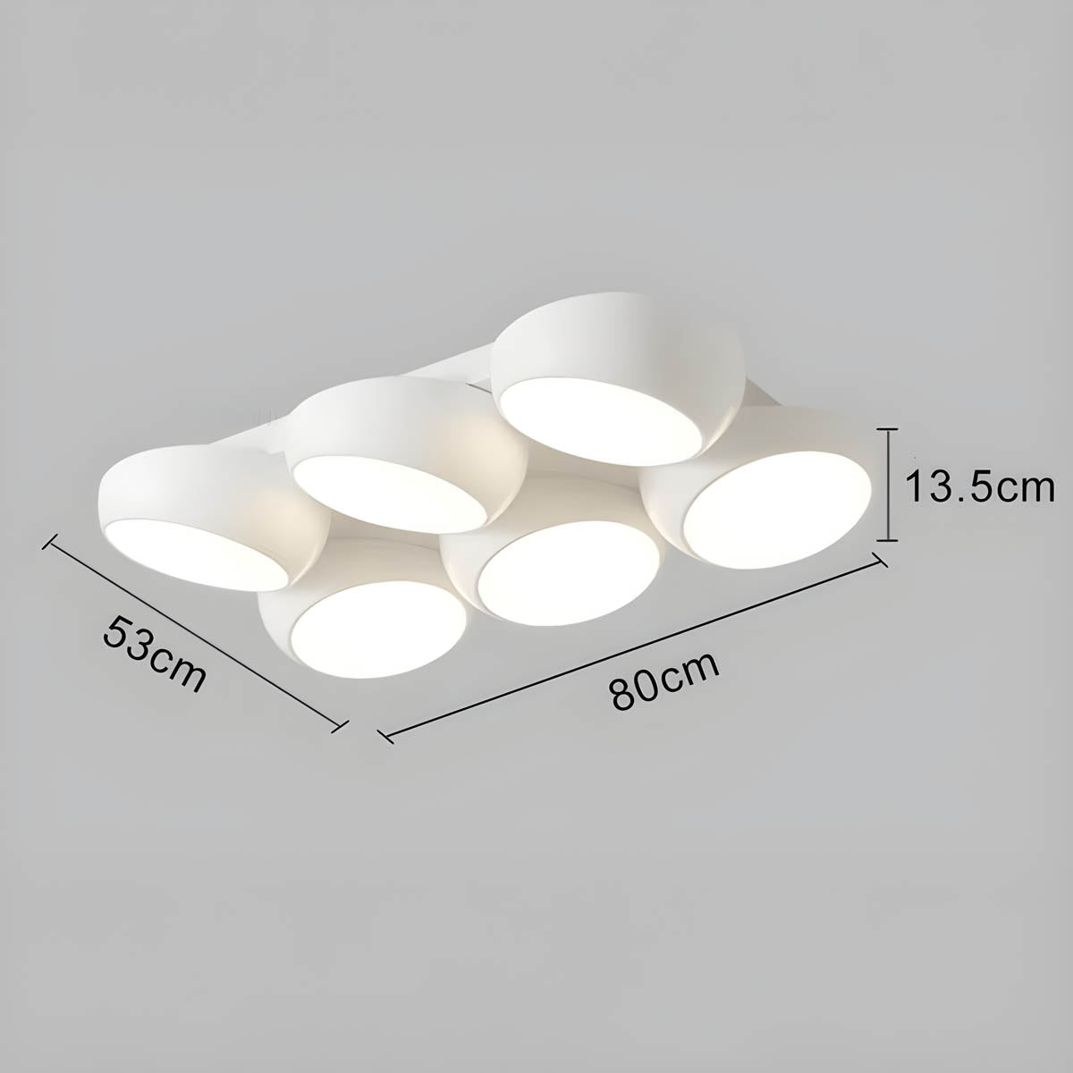 Mossley Form Acrylic Ceiling Light — gallery image 25