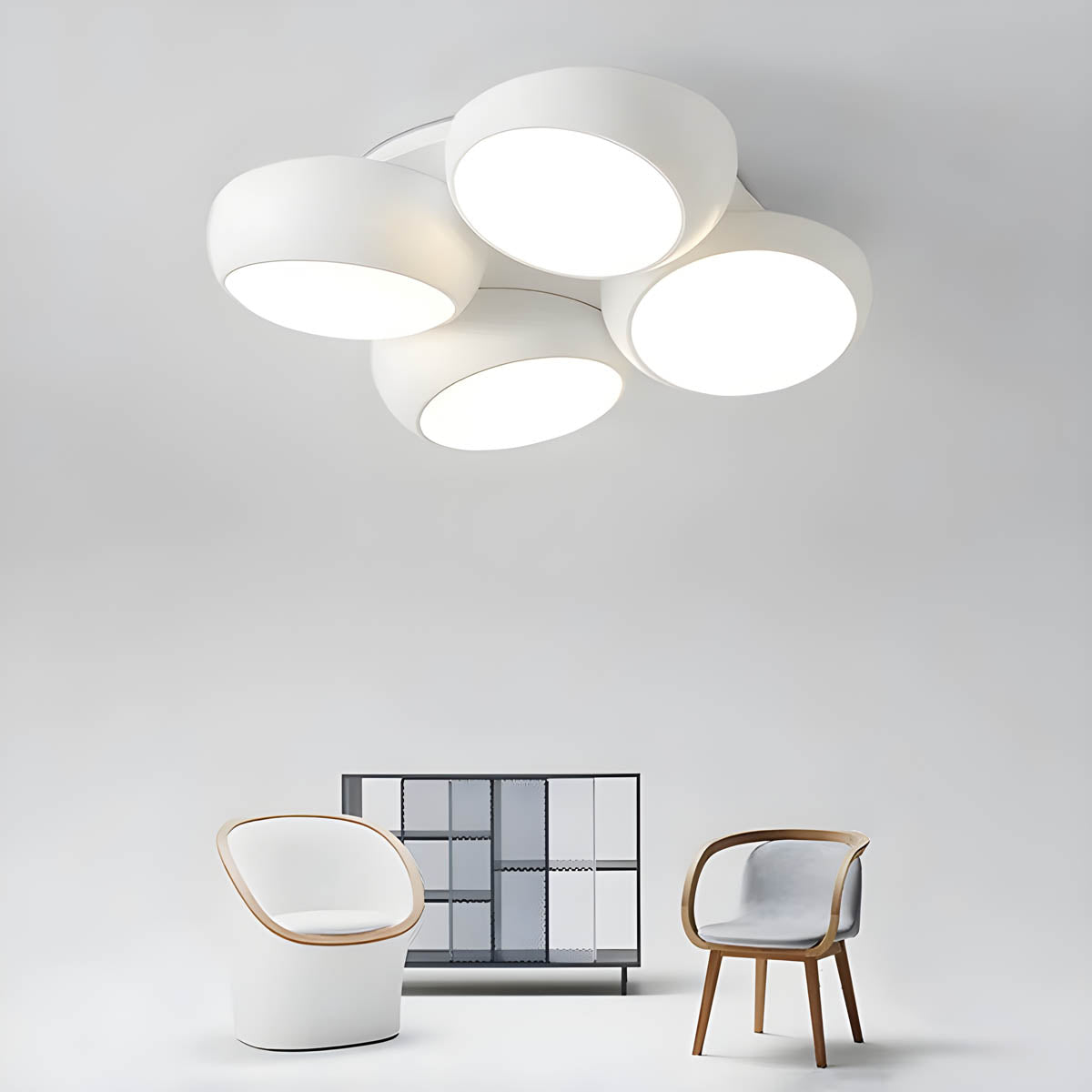 Mossley Form Acrylic Ceiling Light — gallery image 9