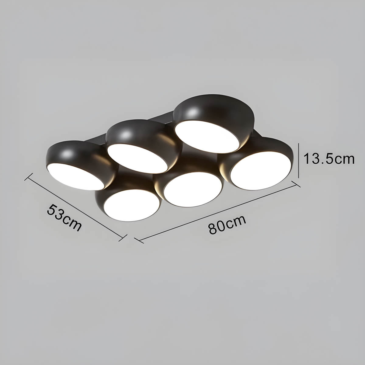 Mossley Form Acrylic Ceiling Light — gallery image 24