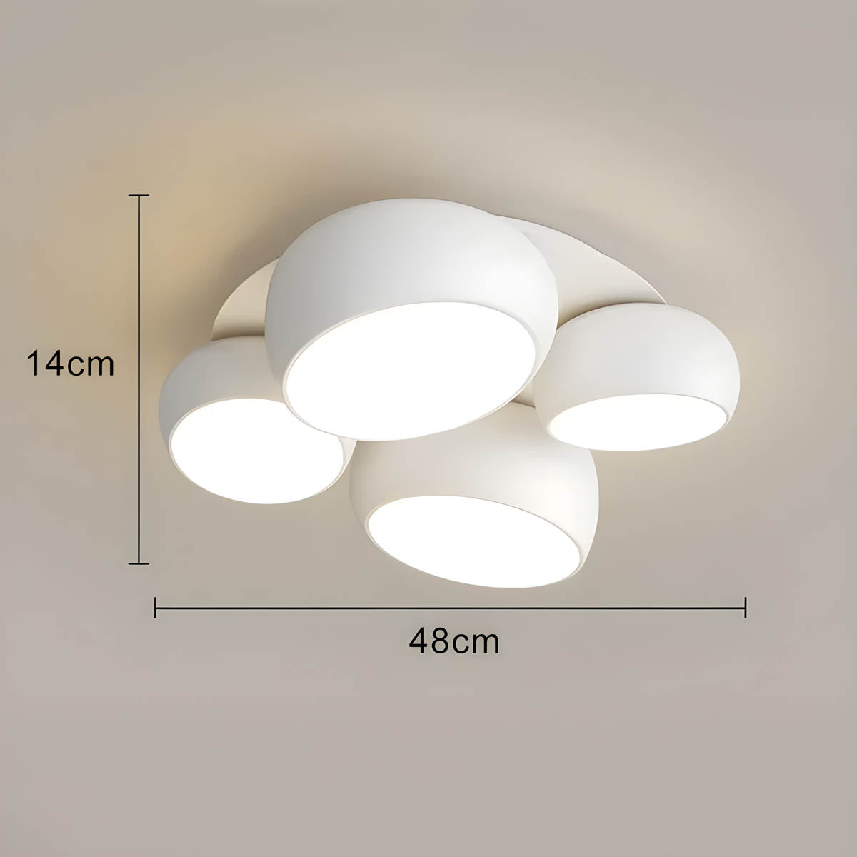 Mossley Form Acrylic Ceiling Light — gallery image 18