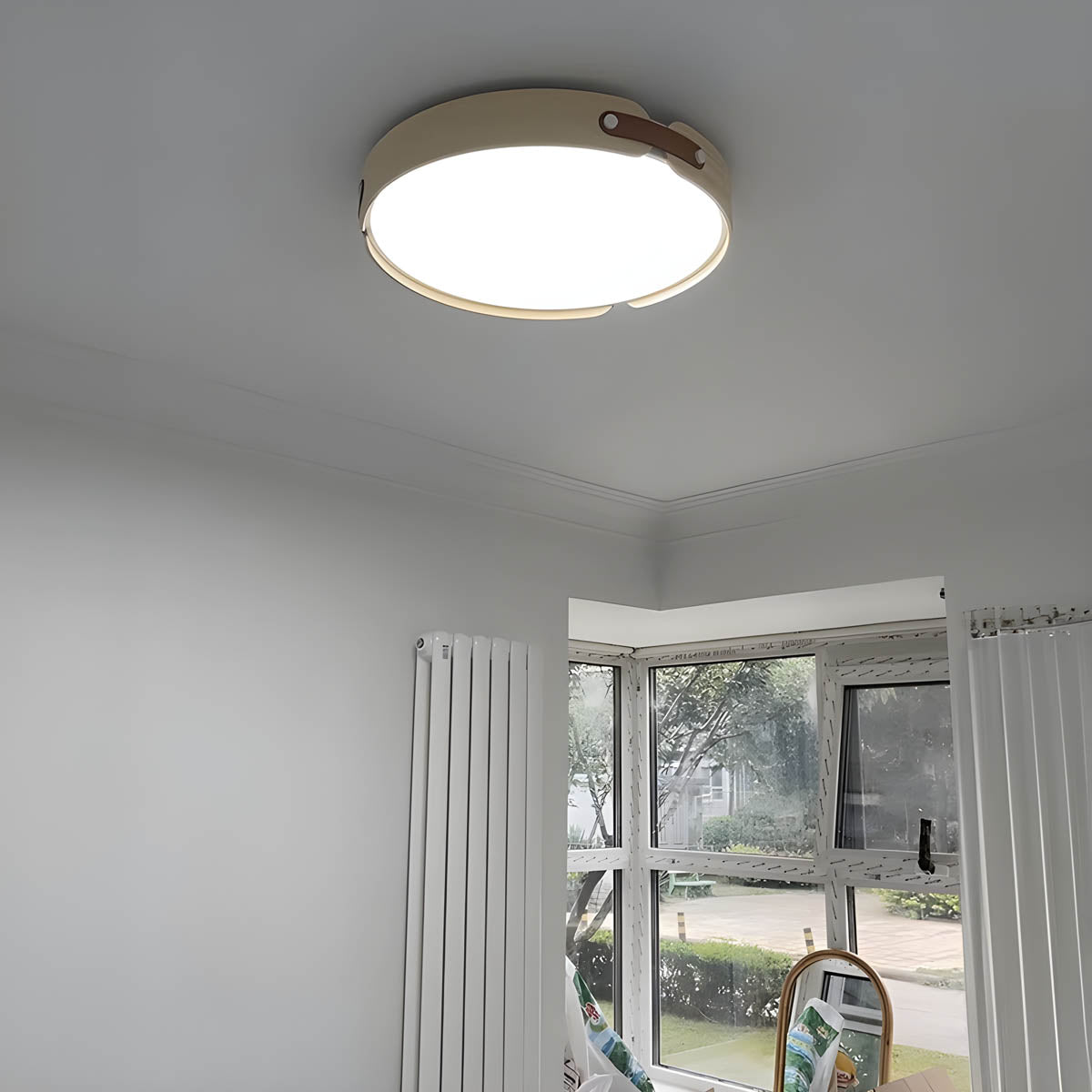 Hollis Grain Wood LED Ceiling Light — gallery image 6