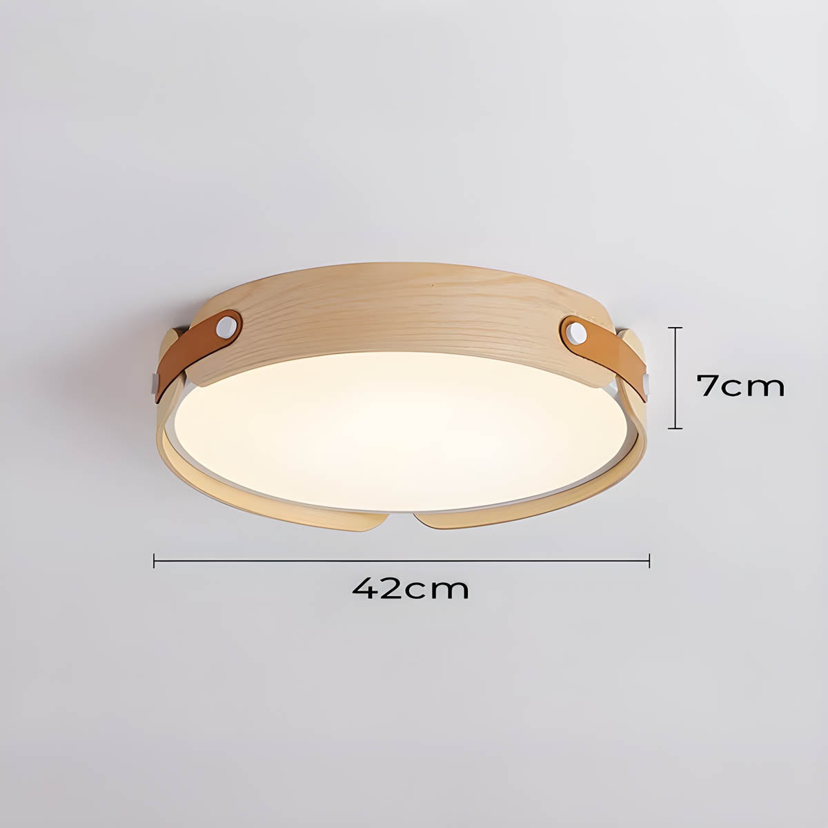 Hollis Grain Wood LED Ceiling Light — gallery image 14