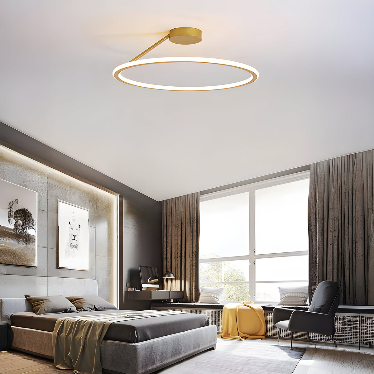 Ashford Frame Minimal LED Ceiling Light — gallery image 3