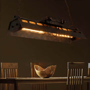Rosewood Form Metal Pendant Light — gallery image 2