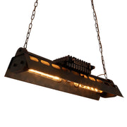 Rosewood Form Metal Pendant Light — gallery image 12
